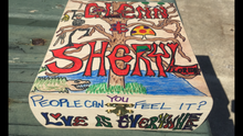 Load image into Gallery viewer, Glenn and Sheryl were glorious Florida humans that I met at the Wanee Festival.  "People can you feel it...Love is everywhere!"